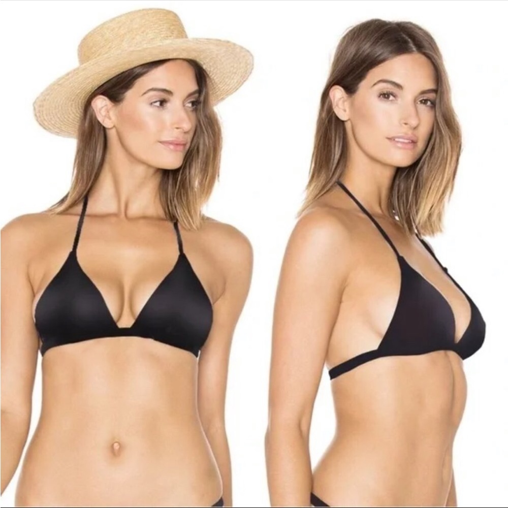 L’Agent by Agent Provocateur Tayler Bikini Top Black Size Small